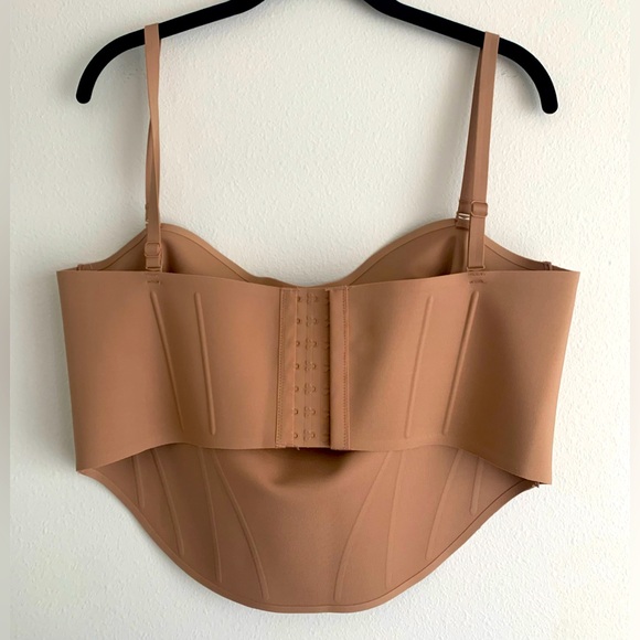 NWT, SKIMS, "Bonded Corset Group, Crop Corset", Color "Sienna", Size 3X - Picture 2 of 5